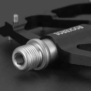 Rockbros 2020-12BBK aliumininiai platforminiai dviračio pedalai – juodi