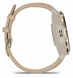 Garmin 010-02785-55 Išmanusis arba sportinis laikrodis 3,05 cm (1.2") AMOLED 41 mm Skaitmeninis 390 x 390 pikseliai Lietimui jautrus ekranas Auksas „Wi-Fi“ GPS (palydovinis)