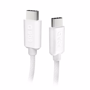 SBS TECABLETISSUETCCG Плетёный кабель USB-C - USB-C 1.5m 60W - серый