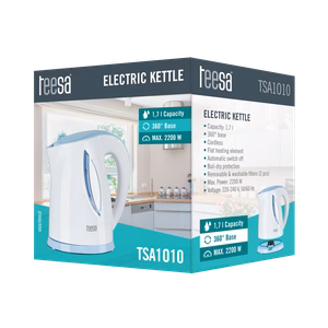 TEESA elektrinis virdulys, 2200 W, 1,7 l, baltas