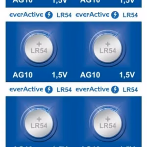 Mini šarminės baterijos everActive G10 LR1130 LR54 10 vnt.