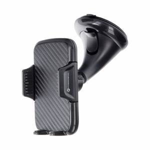 FORCELL F-GRIP Carbon HT1 automobilio laikiklis priekinio stiklo / prietaisų skydelio juodas