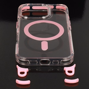Tel Protect Strap Dėklas telefonui iPhone 15 Pro rožinis