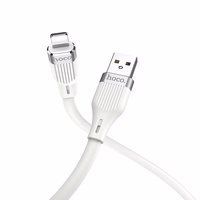 USB kabelis Hoco U72 Lightning 1.2m silikoninis baltas