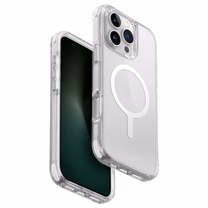 Uniq Combat iPhone 16 Pro 6.3" Magnetinis įkrovimo dėklas baltas/švytintis baltas