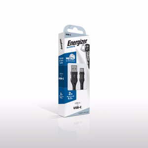 Energizer Ultimate C520CKBK USB-A–USB-C įkrovimo ir duomenų laidas, 2 m, juodas