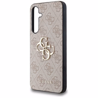 Guess 4G Big Metal Logo dėklas telefonui Samsung Galaxy A35 - rožinis