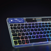 Dux Ducis klaviatūra (CK serijos) belaidė, skirta nešiojamam kompiuteriui / planšetiniam kompiuteriui / telefonui – permatoma