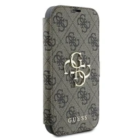 Guess 4G Metal Logo dėklas telefonui iPhone 16 Pro - rudas