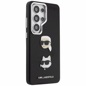 Karl Lagerfeld dėklas Saffiano Double Heads Metal Samsung Galaxy S26 Ultra juodas