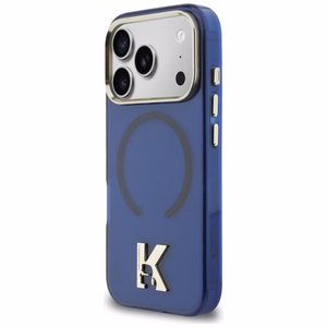 Karl Lagerfeld IML K Head Logo MagSafe Dėklas for iPhone 17 Pro Max - mėlynas