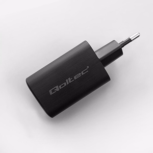Qoltec 50766 mobiliojo įrenginio kroviklis Knyginis kompiuteris, Nešiojama žaidimų konsolė, Išorinė baterija, Išmanusis telefonas, Išmanusis laikrodis, Planšetinis kompiuteris Juoda AC Spartusis įkrovimas Vidaus