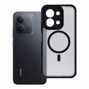 FULL MATTE MAG COVER dėklas telefonui suderinamas su MagSafe Xiaomi Redmi 15C juoda