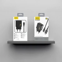 Dudao A23LEU 2.4A GaN EU USB-A Wall Įkroviklis with USB-A to Lightning Laidas - Juodas