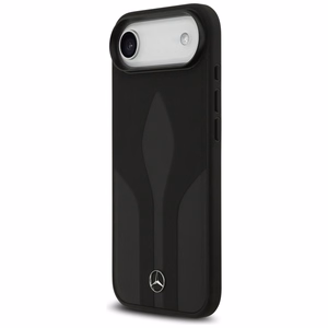 Mercedes Leather The Move Magnetinis dėklas MagSafe telefonui iPhone 17 Air - juodas