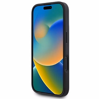 DKNY Languotas raštas magnetinis iPhone 16 Plus dėklas - juodas