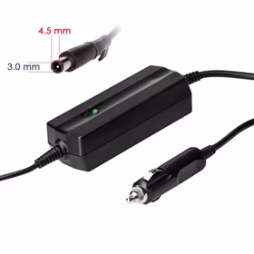 Automobilinis nešiojamojo kompiuterio pakrovėjas Akyga AK-ND-75 (19.5V /2.31A 45W 4.5 x 3.0mm + pin) DELL 1.2m