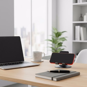 Desk holder for phone / tablet foldable Forcell F-Grip Fold Stand 3 360 gray