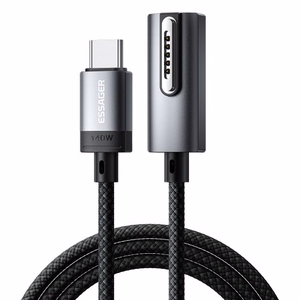 USB laidas Essager Zeus juodas Magnetic Magsafe3 200cm