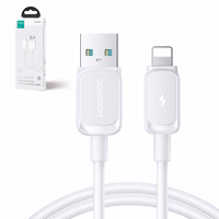 Joyroom Multi-Color Series A14 Lightning / USB-A 2.4A 1.2 m kabelis - baltas