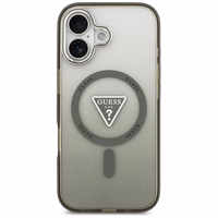 GUESS dėklas telefonui IPHONE 17 suderinamas su Magnetine GUHMP17SHGTMLCGA (IML Gradient W/ Triangle Logo) chaki