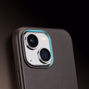 Dux Ducis Naples dėklas iPhone 14 Plus odinis dėklas (suderinamas su MagSafe) tamsiai rudas
