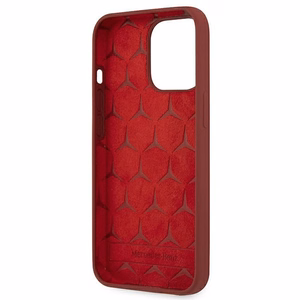 Mercedes Silikoninė Linija Dėklas iPhone 13 Pro / iPhone 13 - Raudonas