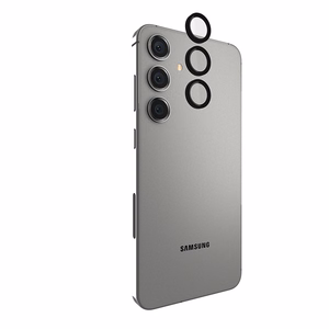 Case-Mate Aluminum Ring Lens Protector apsauginis kameros lęšių stiklas, skirtas Samsung Galaxy S24+, juodas