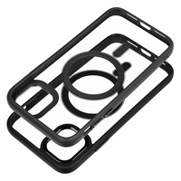 Dėklas telefonui (m) COLOR EDGE MAG COVER, suderinamas su MagSafe skirtas iPhone 11, juodas (m)