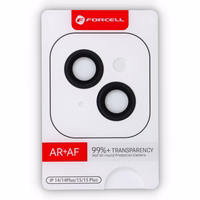 Forcell aukščiausios kokybės kameros objektyvo grūdintas stiklas - iPhone 15 / 15 Plus juodas