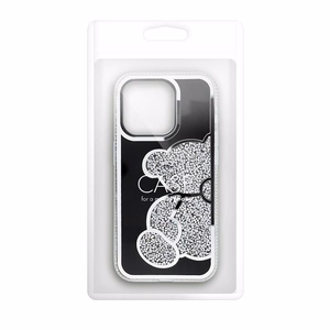TEDDY BEAR dėklas telefonui IPHONE 15 Pro sidabrinis