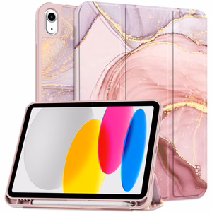 Tech-Protect SC Pen dėklas iPad 10.9" 2022 - rožinis marmuras