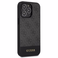 Guess GUHCP13LG4GLGR iPhone 13 Pro / 136,1" pilkas/pilkas dėklas 4G Stripe Collection