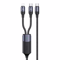 USAMS Laidas U71 USB-C/ Lighning na USB-C1,2m 100W PD Fast Charge juodas/black SJ550USB01(US-SJ550)
