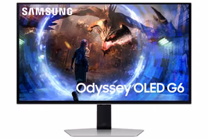 Samsung G60SD monitorius 68,6 cm (27") 2560 x 1440 pikselių Quad HD OLED sidabrinis