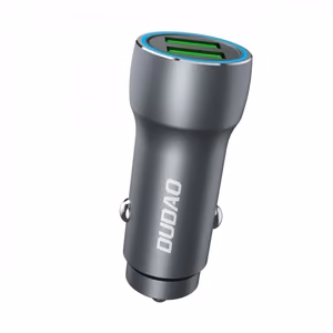 Car Charger Dudao "R4+" Grey 18W (2xUSB-A)