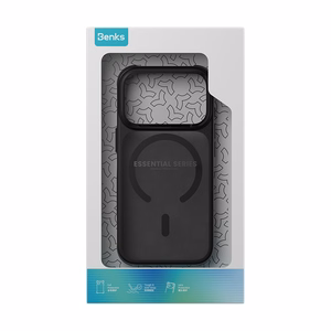 Benks Magnetic Mist dėklas su metaliniu rėmeliu (C.K.FF.AP.BK.0072) iPhone 18 Pro/17 Pro, juodas, su kameros valdymo mygtuku