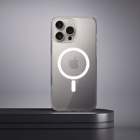 Skaidrus dėklas 2 mm IPHONE 16 Pro Max suderinamas su Magnetine (kameros apsauga) permatomas