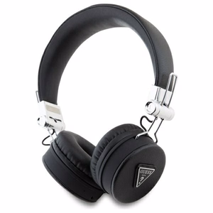 Guess Bluetooth ENC GUBH70PGTSPSK ant ausų ausinės juodos/juodos grūdėtos klasikinės apvalios formos