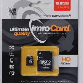 Imro atminties kortelė 128GB microSDXC cl. 10 UHS-3 + adapteris