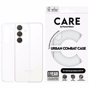 CARE by PanzerGlass Flagship Urban Combat deklas Samsung Galaxy S25 FE - skaidrus