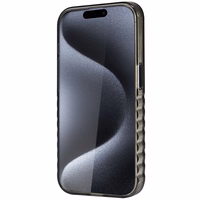 Audi IML Magnetinis dėklas su dideliu logotipu telefonui iPhone 15 Pro - juodas