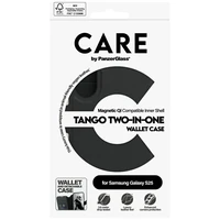 CARE by PanzerGlass Feature Tango 2in1 piniginės dėklas Samsung Galaxy S25 - juodas