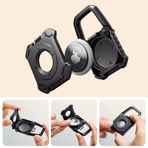 Tech-Protect Kevlar dėklas Apple AirTag 1/2 - juodas