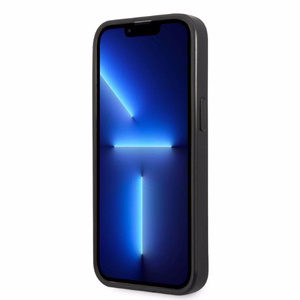 Karl Lagerfeld KLHCP13MSFMP2K iPhone 13 6.1" kietas dėklas juodas/juodas Saffiano Plokštelė