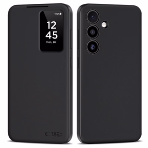 Tech-Protect Smart Wallet dėklas Samsung Galaxy S25 - matinė juoda