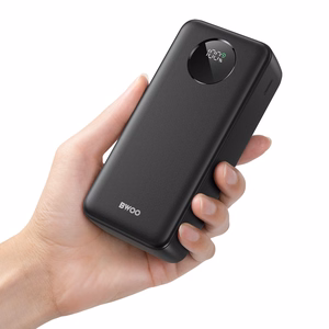 BWOO 22,5W 30000 mAh power bank with LCD screen, black