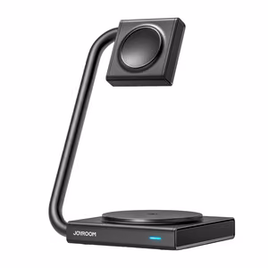 Беспроводное зарядное устройство Joyroom "JR-WQN05 2in1" чёрный 15W (для iPhone / Apple Watch)