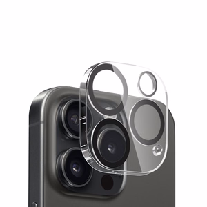 Crong Lens Shield kameros objektyvų stiklo apsauga, skirta iPhone 16 Pro / 16 Pro Max / 15 Pro / 15 Pro Max