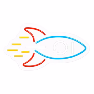 Neolia NNE18 įvairiaspalvė PLEXI neoninė LED raketa